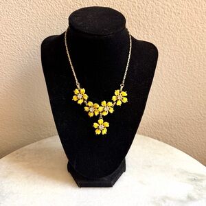 Yellow Floral Necklace